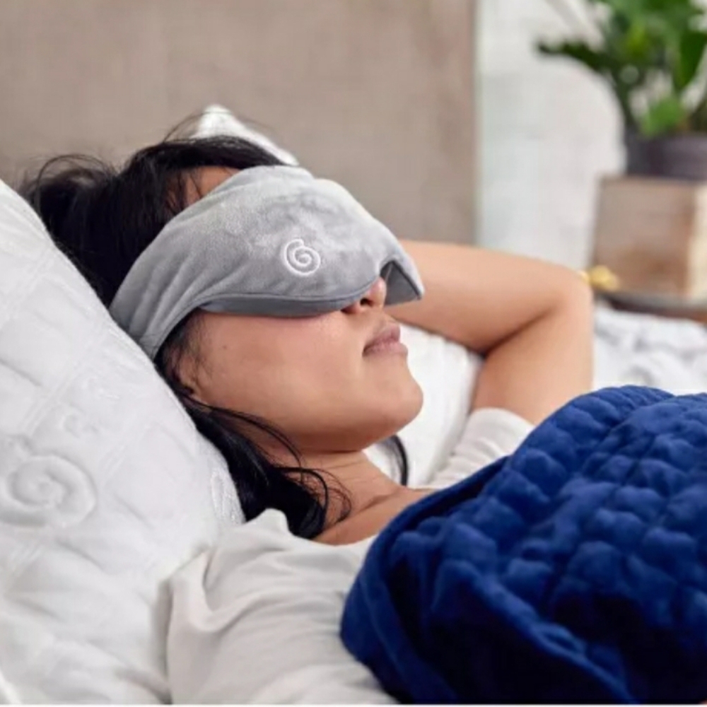 Gravity weighted Sleep mask